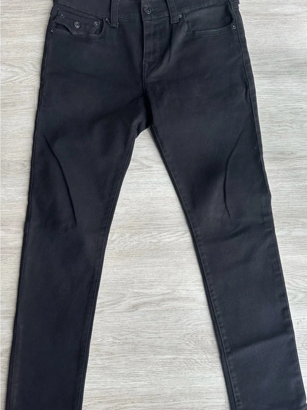 True Religion Men's Skinny Black Jeans